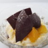 Poached Mango, Coconut & Spiced Sponge with Chocolate Shards - Image 2