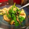 Cajun Chicken and Spinach with Steamed Aromatic Rice and Tomato Chutney