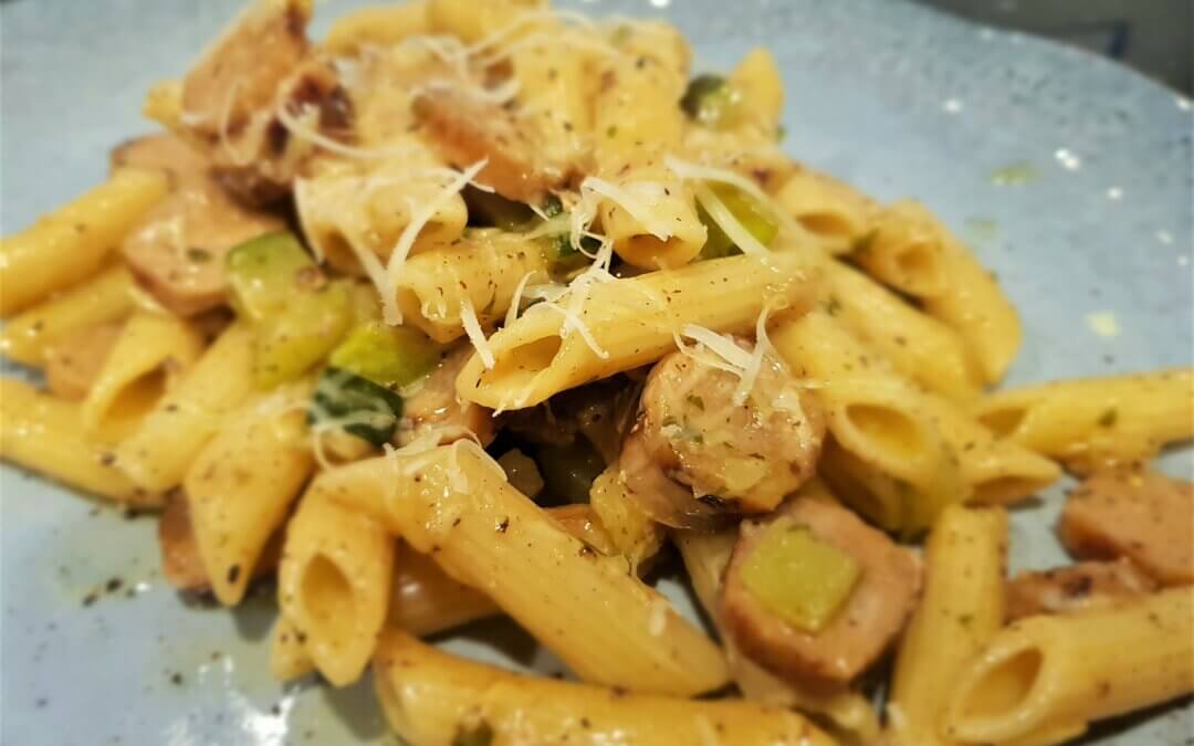 Sausage and Courgette Penne Pasta