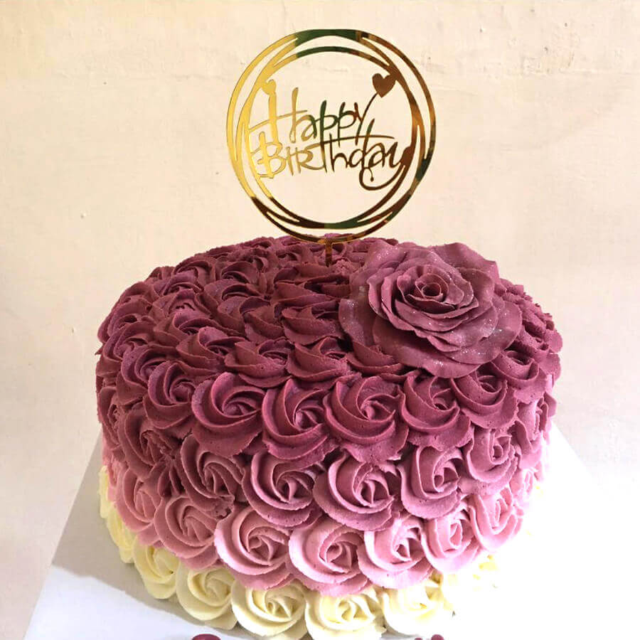 Shades of Roses Celebratory Cake Wellington